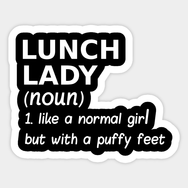 LUNCH LADY Sticker by ETTAOUIL4